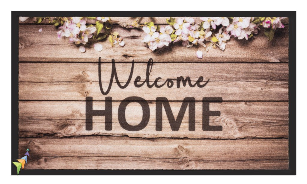 Abaseen Welcome Mat Outdoor Non-Slip Washable Coir Doormat Entrance Mat