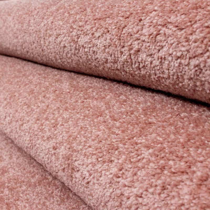 Glovelsupplies ATA Plain Shaggy Rugs - Modern Living Room Rugs