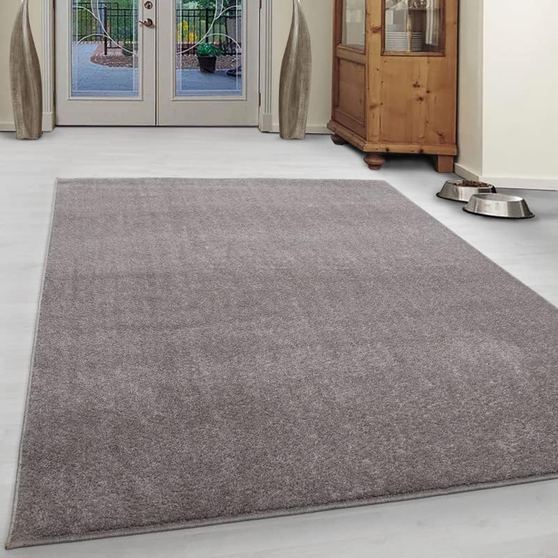 Glovelsupplies ATA Plain Shaggy Rugs - Modern Living Room Rugs