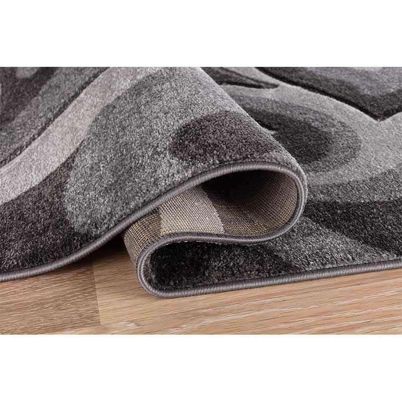 Abaseen Valencia Swirl Rugs grey Zoom