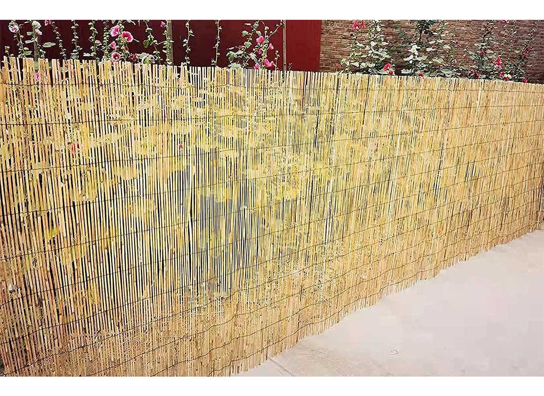 Natural Split Reed Fence Screening