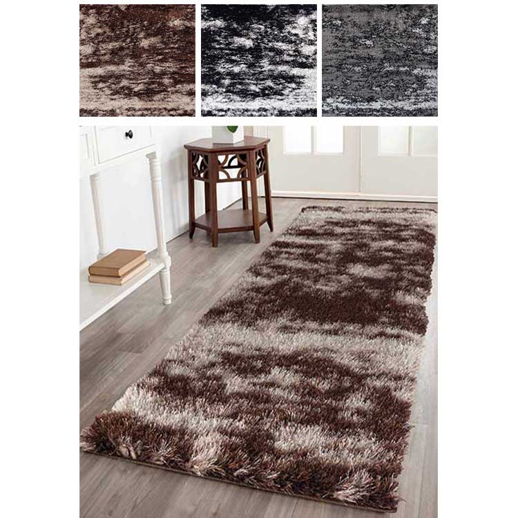 Abaseen California Two Tone Runner Rugs All