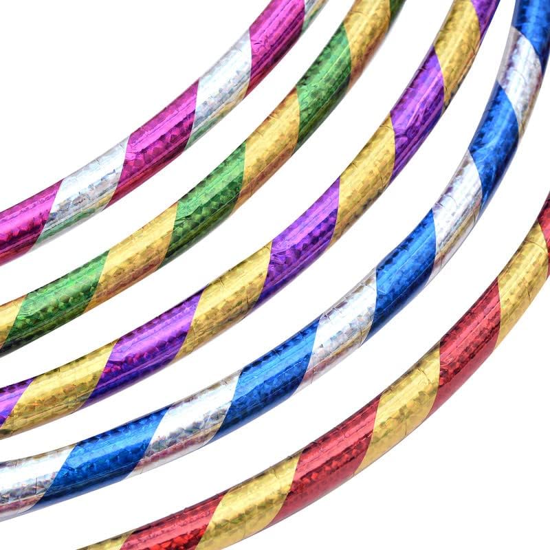 Abaseen Plastic Hula Hoops Glittered zoom