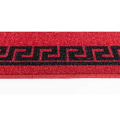 Havana Red Indoor Dirt Trapper Mat – Nonslip Machine Washable Gel Backed Abaseen