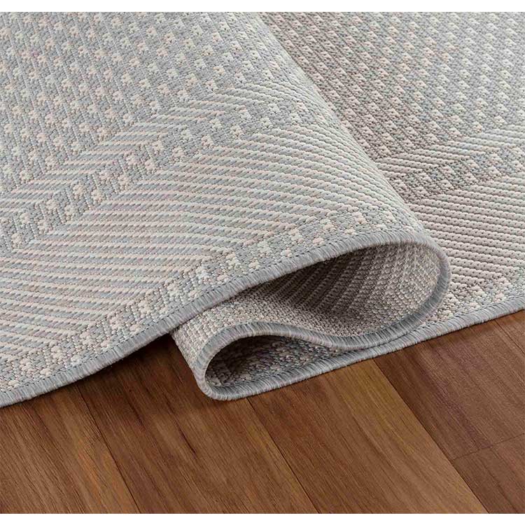 Abaseen Sky Jute Grey Bedroom Rugs Zool silver