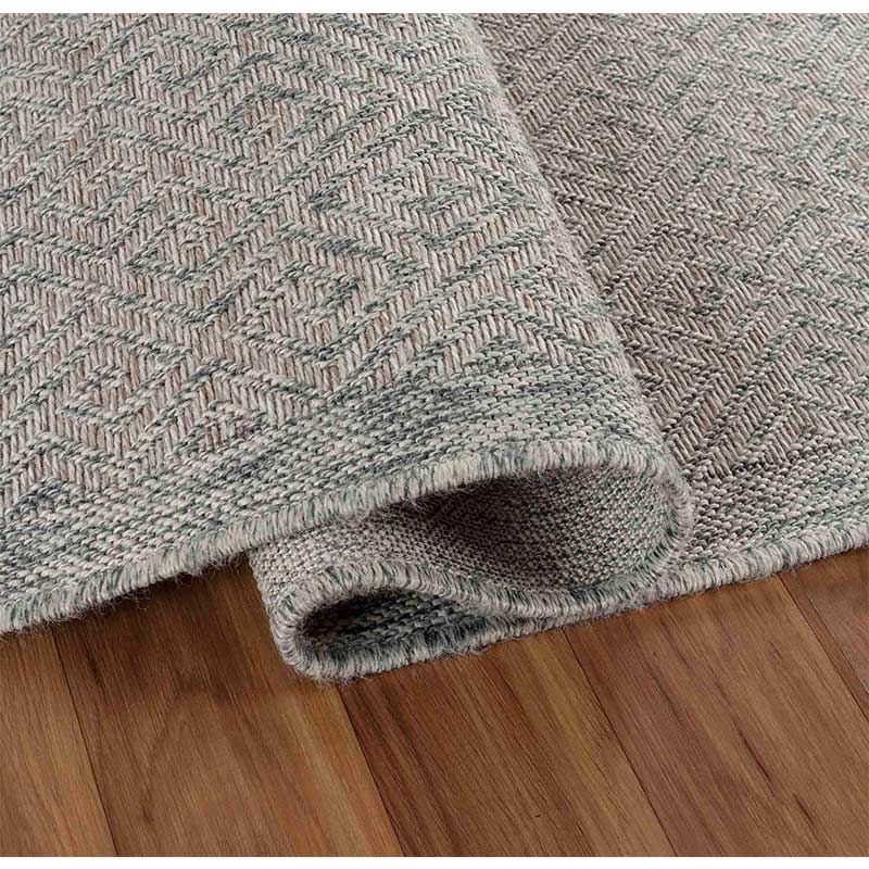 Abaseen Harper Greek Key - Indoor / Outdoor Rugs Silver Zoom