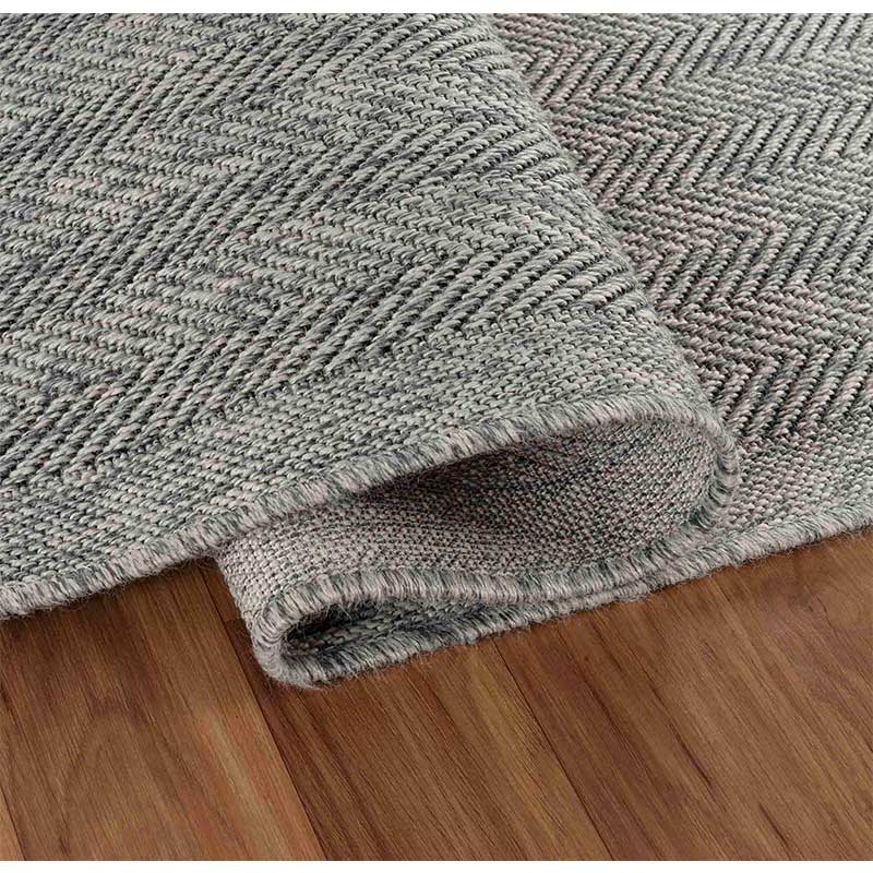 Abaseen Herringbone - Indoor / Outdoor Rugs Grey Zoom