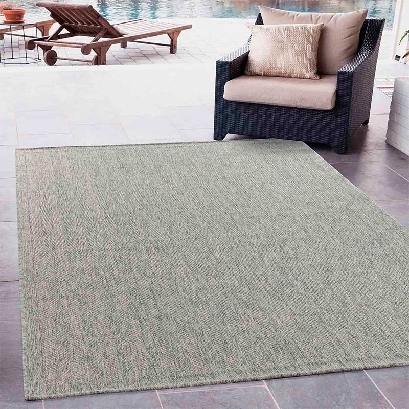 Abaseen Herringbone - Indoor / Outdoor Rugs silver Main