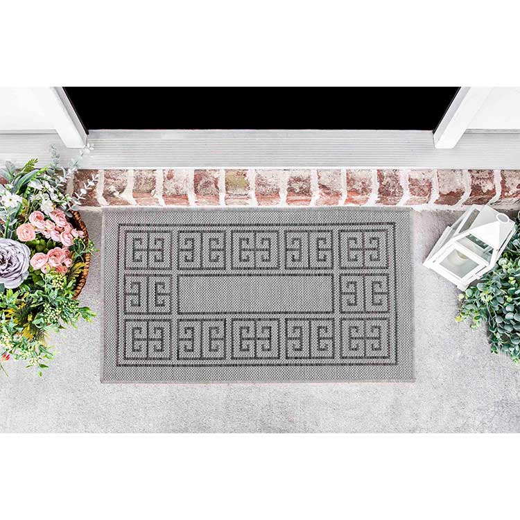 Glovelsupplies Sky Border Jute Grey - Indoor / Outdoor Rugs