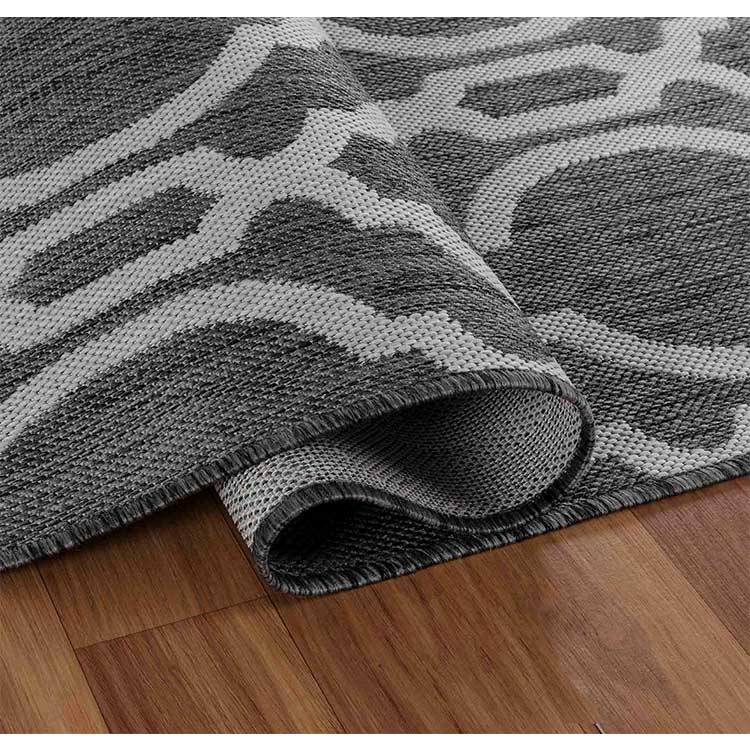 Abaseen Sky Trellis Grey Indoor / Outdoor Rugs Zoom