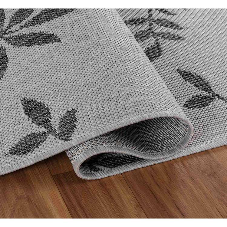Abaseen Sky Flower Grey - Indoor / Outdoor Rugs Zoom