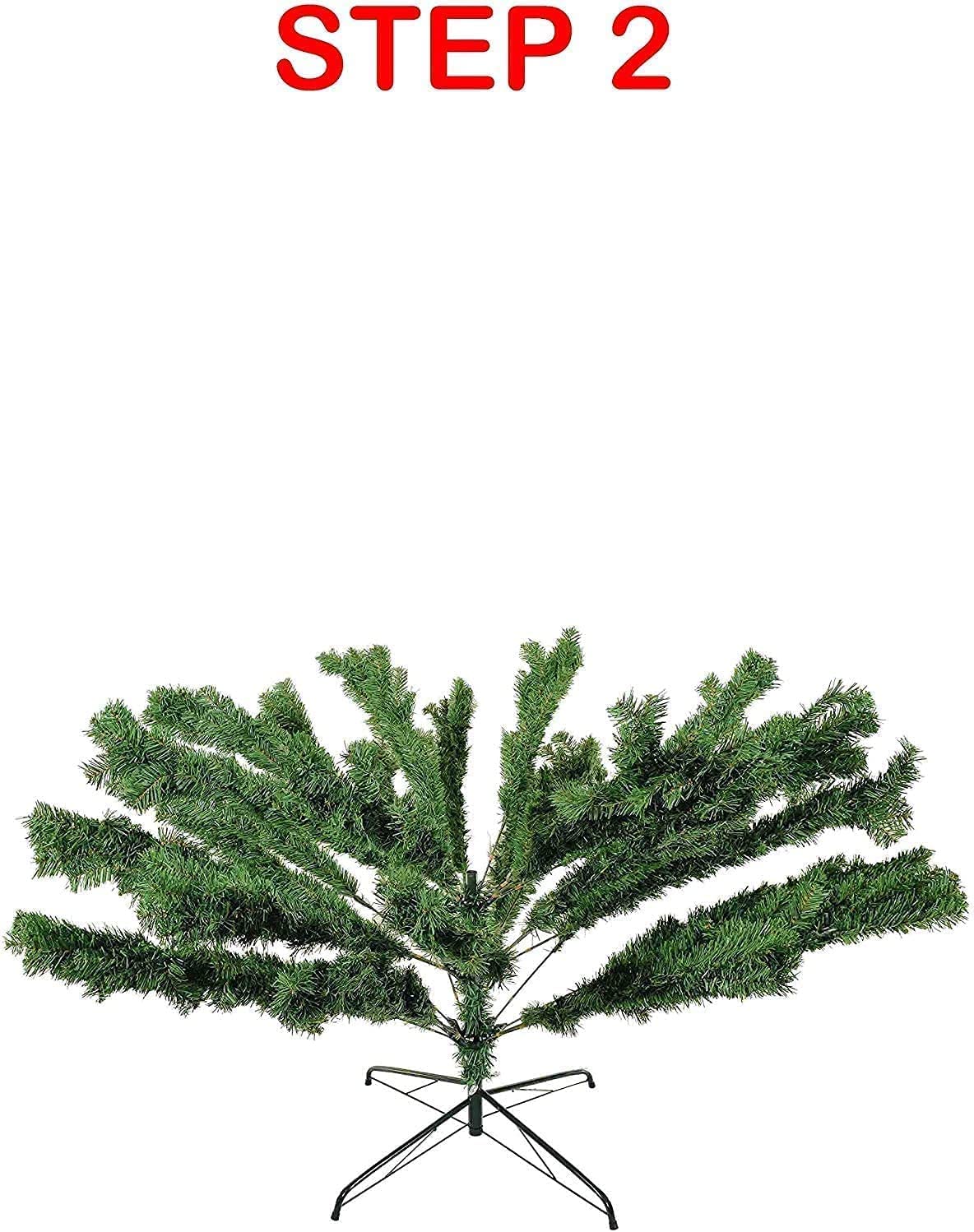 Glovelsupplies Green Artificial Christmas Tree, Xmas Tree Easy Assembly Foldable, Reusable, Strong Stand, Indoor Outdoor Decoration For Christmas