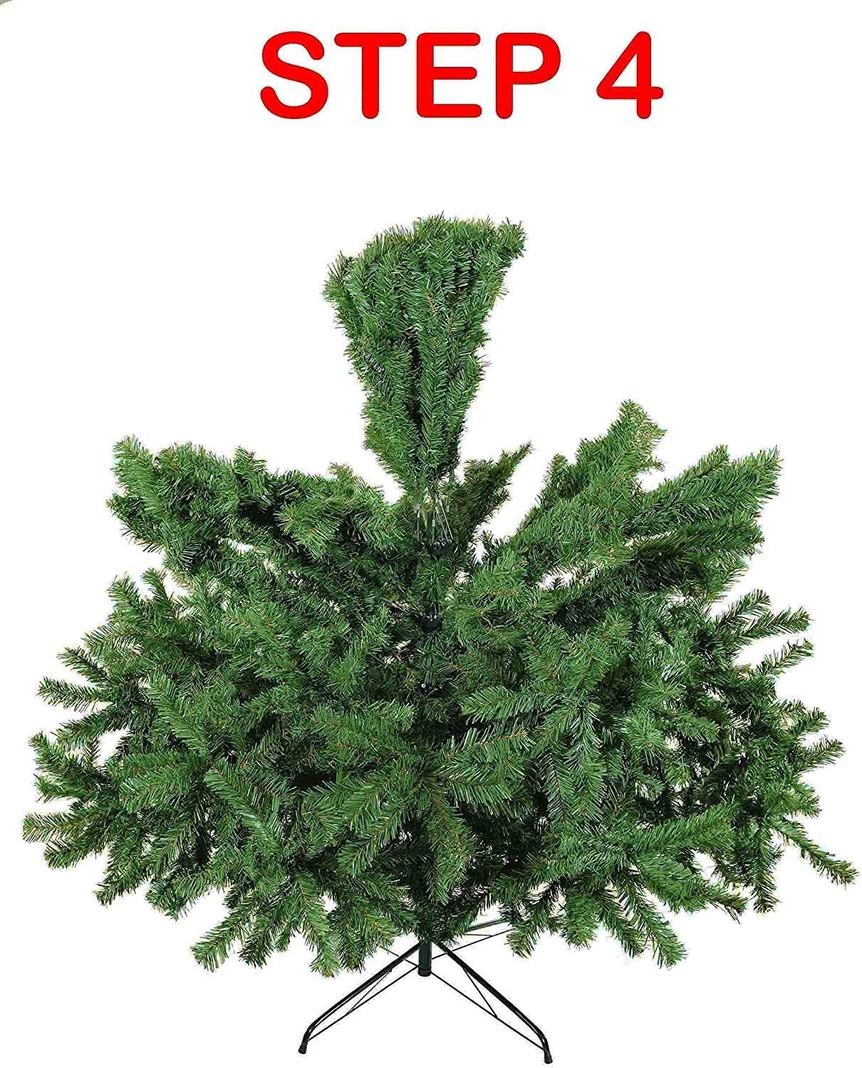 Glovelsupplies Green Artificial Christmas Tree, Xmas Tree Easy Assembly Foldable, Reusable, Strong Stand, Indoor Outdoor Decoration For Christmas