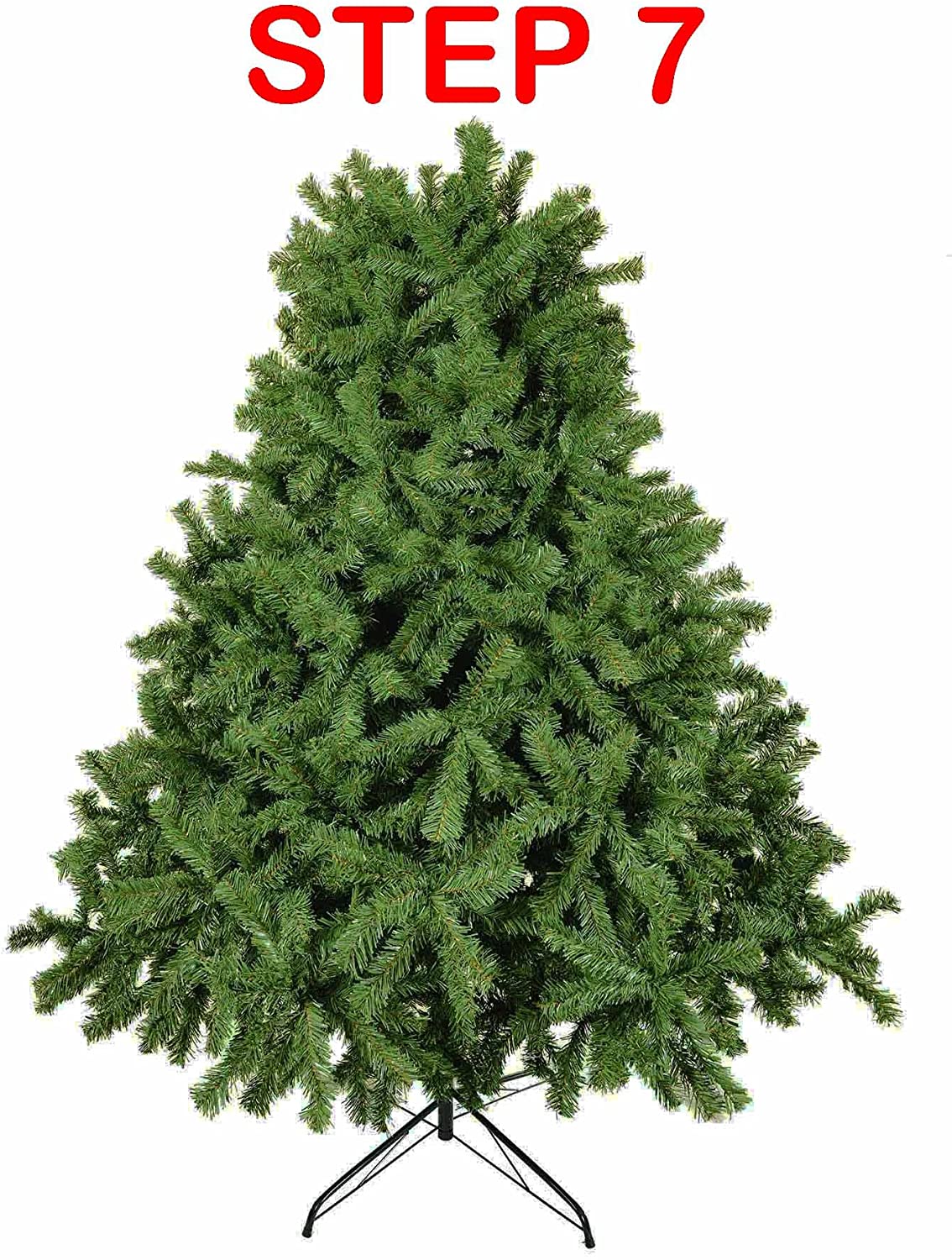 Glovelsupplies Green Artificial Christmas Tree, Xmas Tree Easy Assembly Foldable, Reusable, Strong Stand, Indoor Outdoor Decoration For Christmas