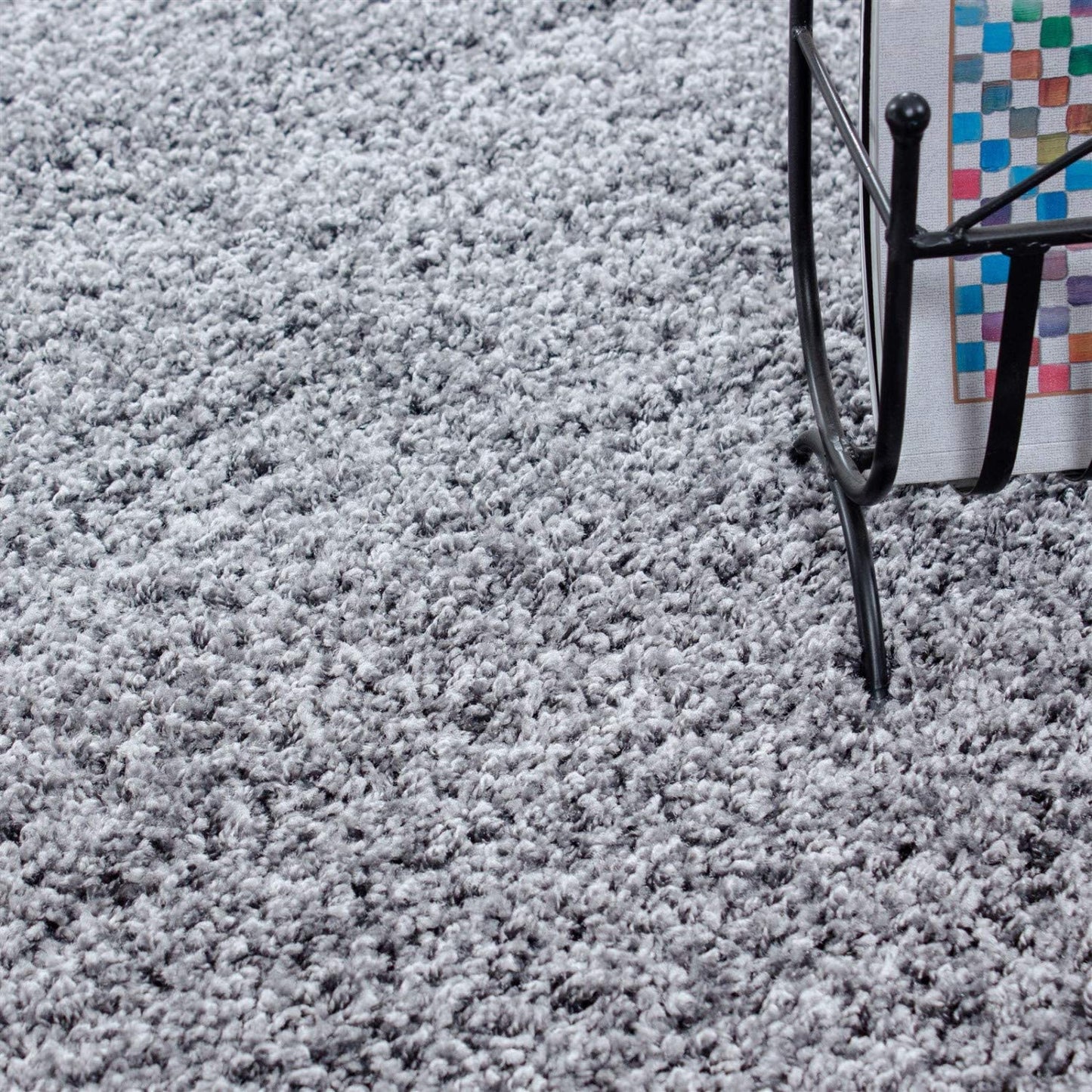 Abaseen High Pile Propylene Silver and Grey Rugs Available in 5 Sizes & Different Colors