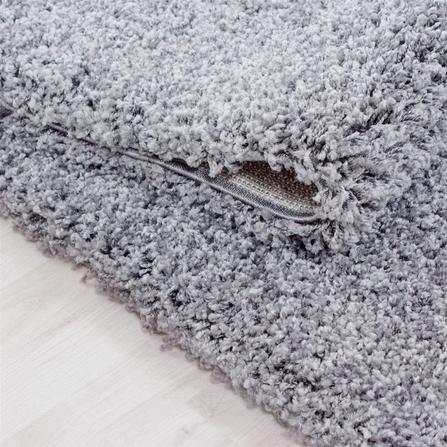 Abaseen High Pile Propylene Silver and Grey Rugs Available in 5 Sizes & Different Colors