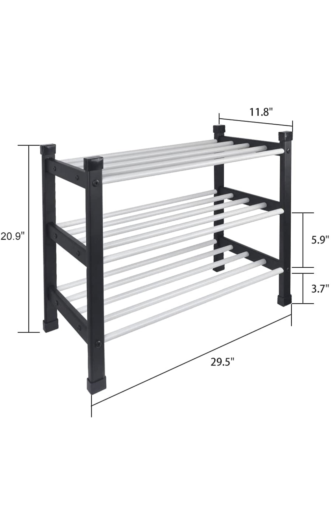 3 tier Shoe Rack White Shoe Storage Rack