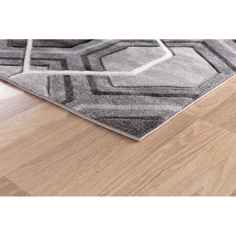 Abaseen Valencia Hexagon Rugs corner