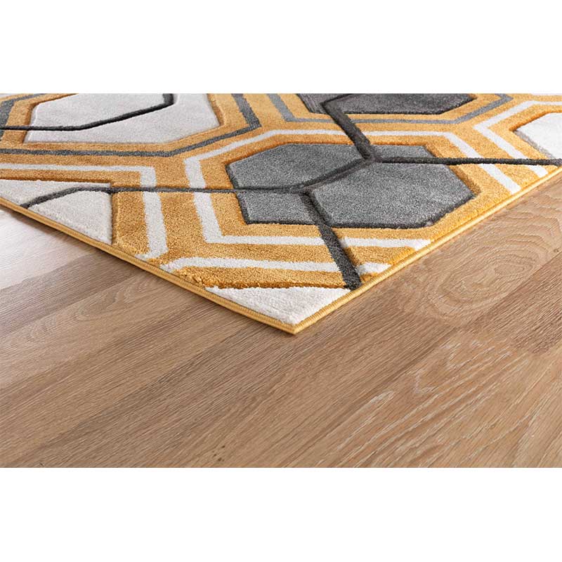 Abaseen Valencia Hexagon Rugs corner 3