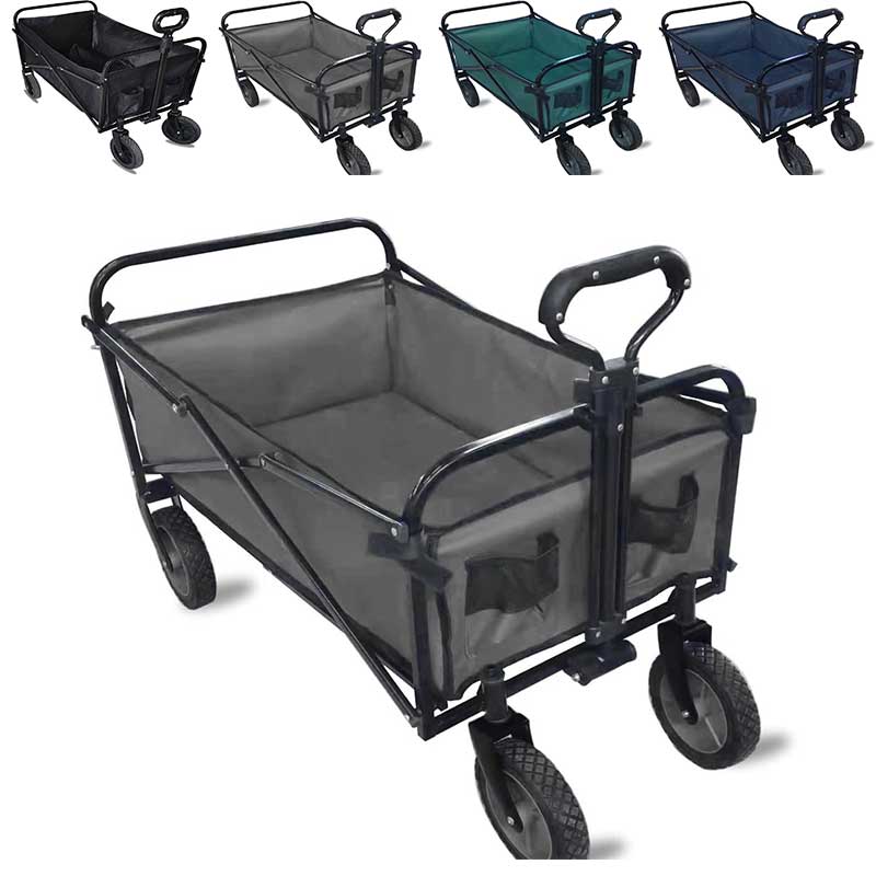 Main Grey Abaseen Portable Folding Garden Trolley - 4 Colors