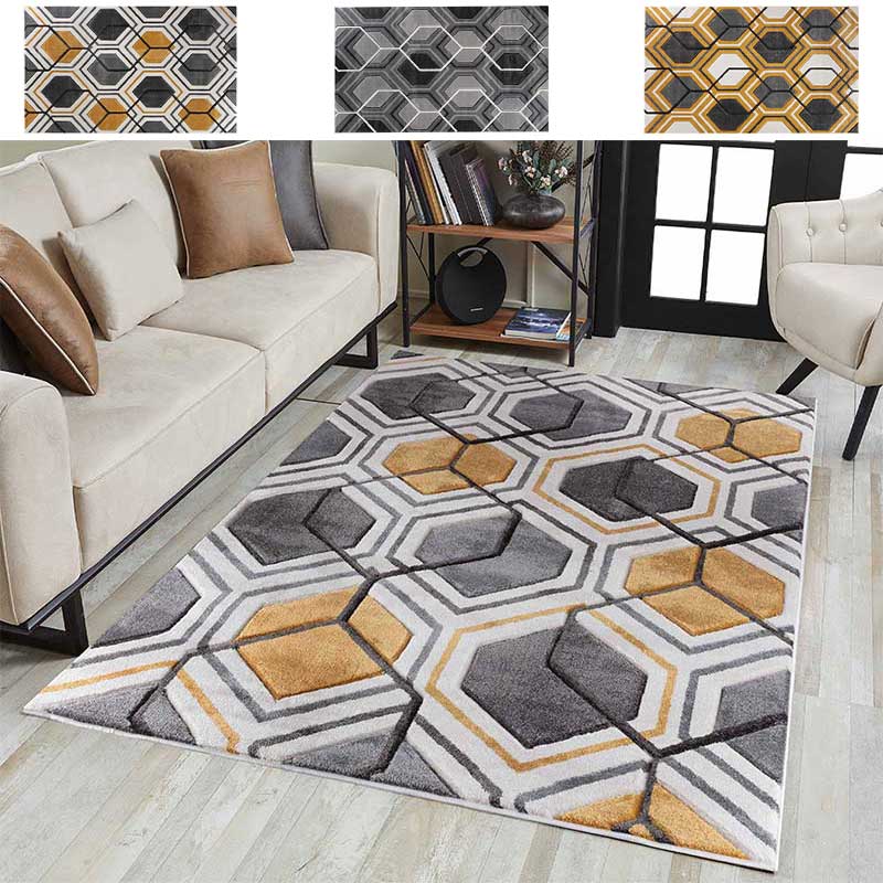 Abaseen Valencia Hexagon Rugs Main