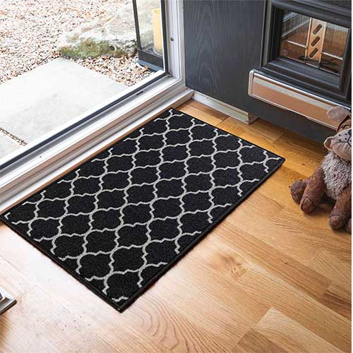 Abaseen Black Door Mat Indoor - Nonslip ( 5mm )