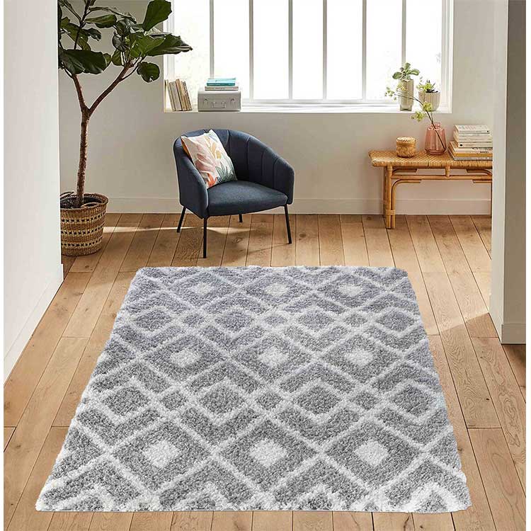 Abaseen Marrakesh Shaggy Modern Rugs UK 89654