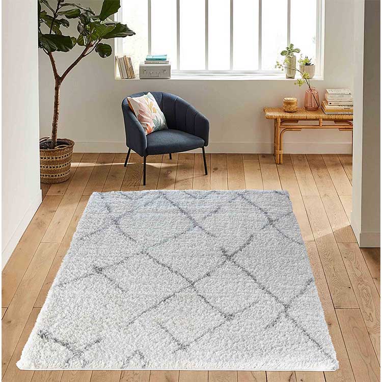 Abaseen Marrakesh Shaggy Modern Rugs UK Big Rug For Living Room 06025