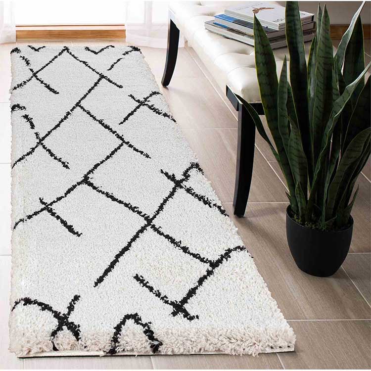 Abaseen Marrakesh Shaggy Modern Rugs UK Big Rug For Living Room 44