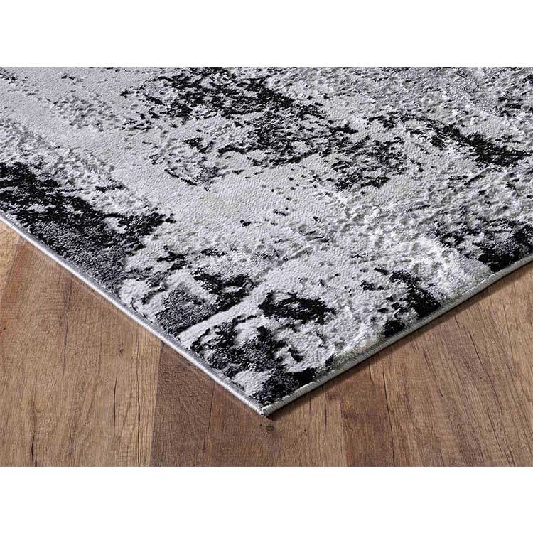 Abaseen Serenity Rugs - Luxury Grey Corner