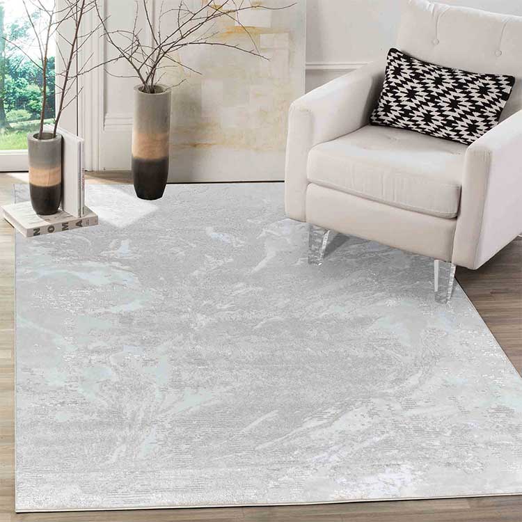 Abaseen Serenity Indoor Rugs Silver