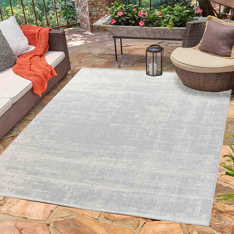 Abaseen Sky Washable Modern Grey Carpet Living Room