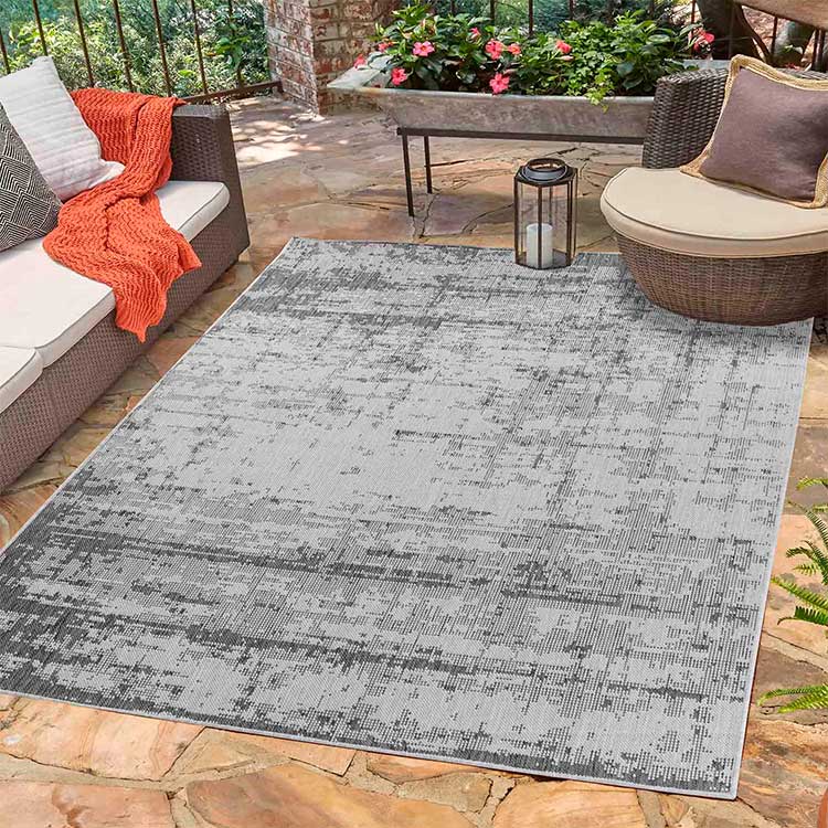 Abaseen Sky Washable Modern Grey Carpet Living Room