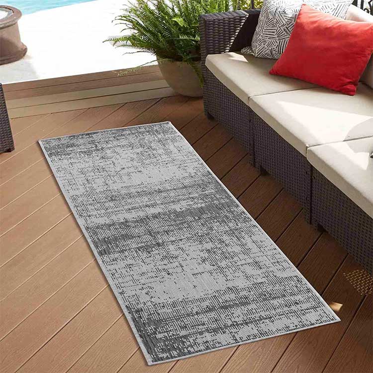 Abaseen Sky Washable Modern Grey Carpet Living Room