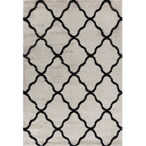 Abaseen Stylish Marrakesh Cream and Grey Rugs for Living Room