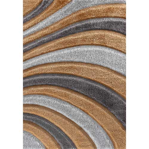 California Wave Stylish Hallway Runners - Abaseen Gold Plain