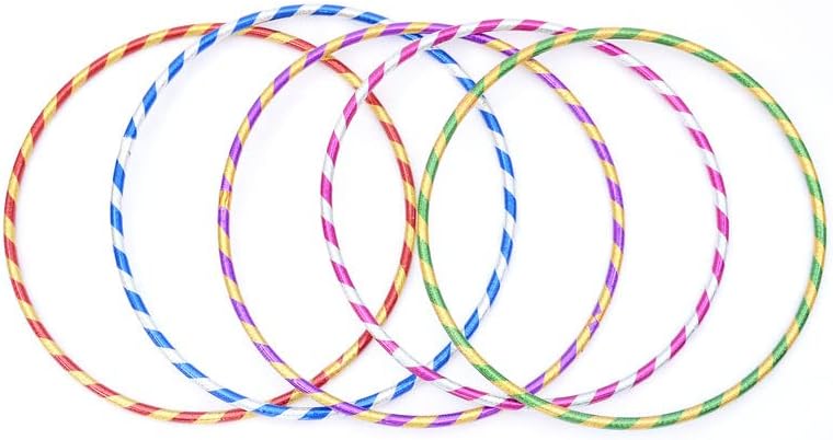 Abaseen Plastic Hula Hoops Glittered bingles