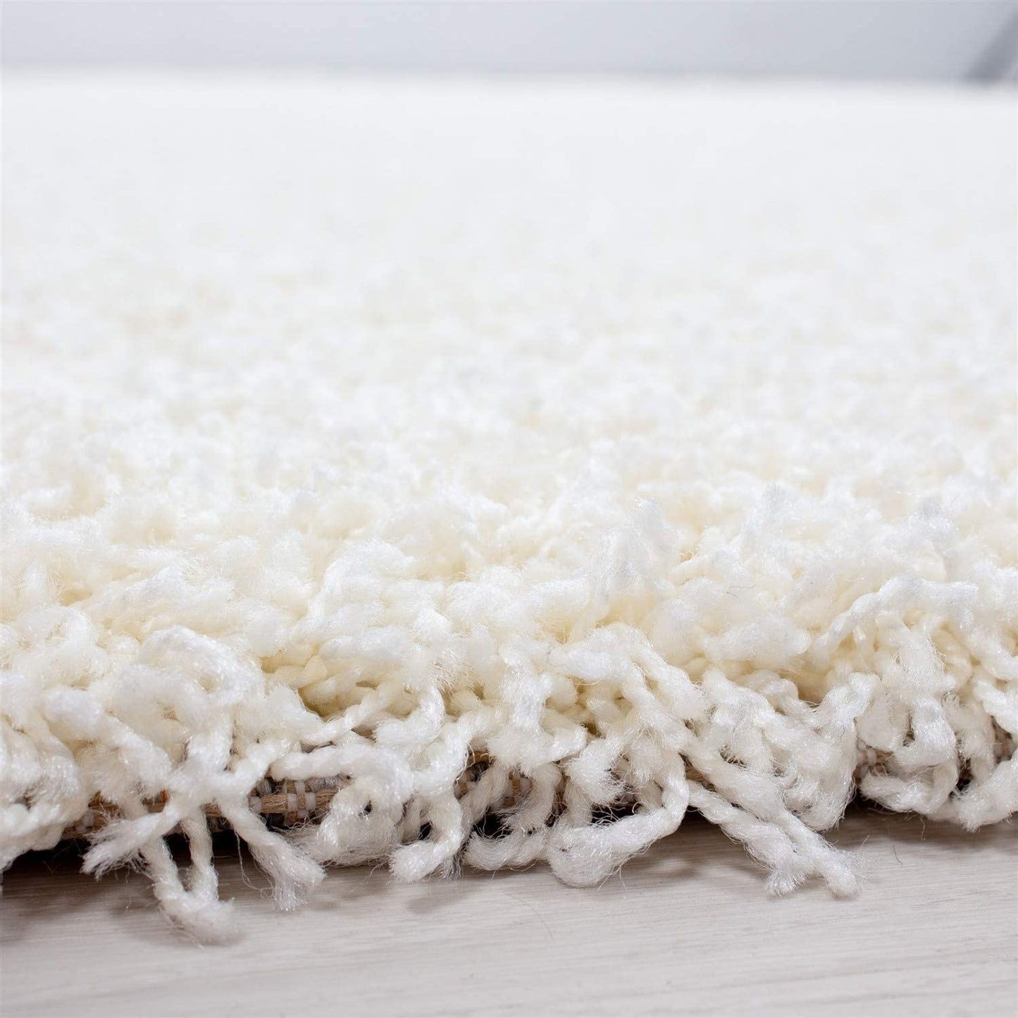 Abaseen Shaggy Rug Pure White Rugs Large Living Room Rugs