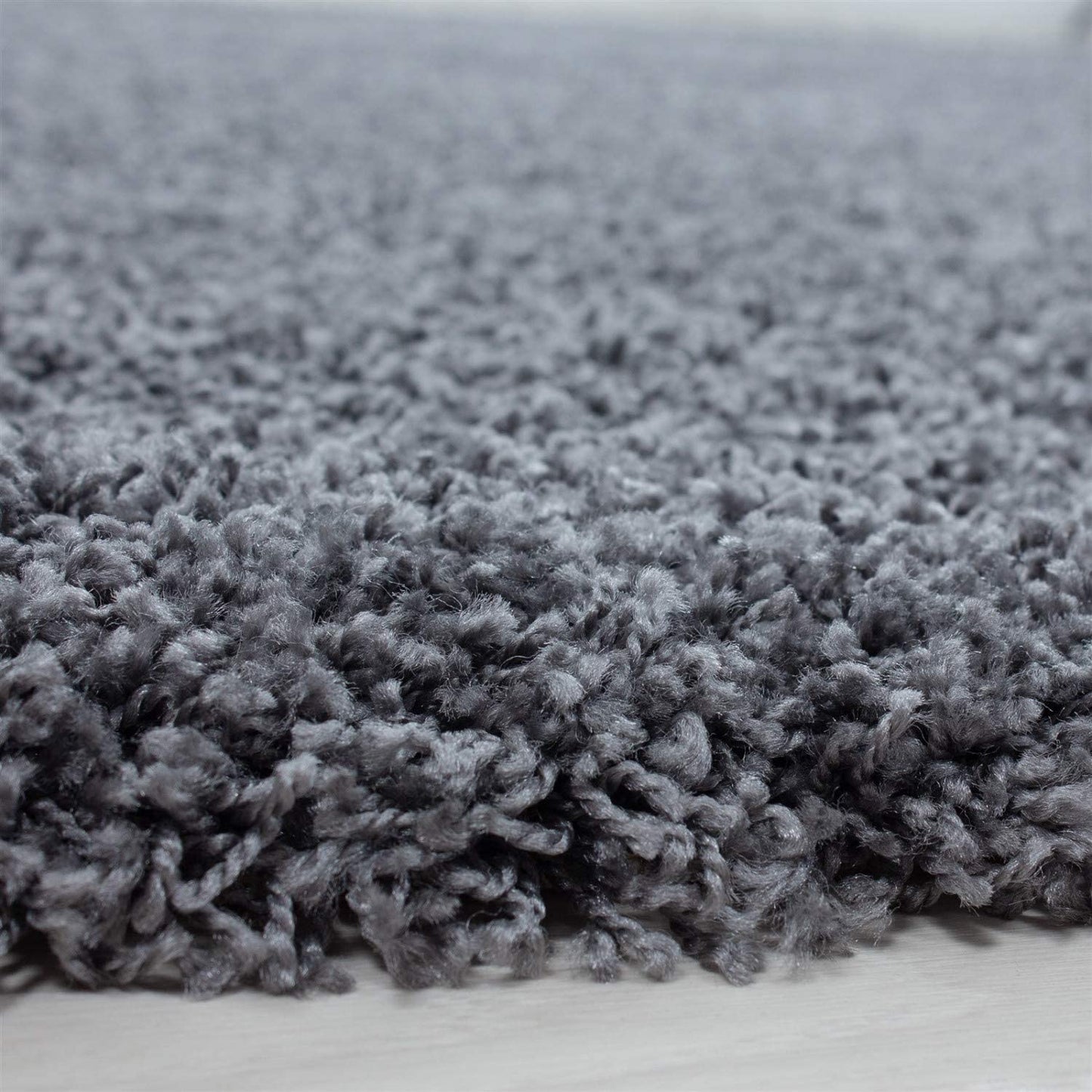 Abaseen Fluffy Dark Grey Rug Living Room Are Non-Slip Washable Rugs