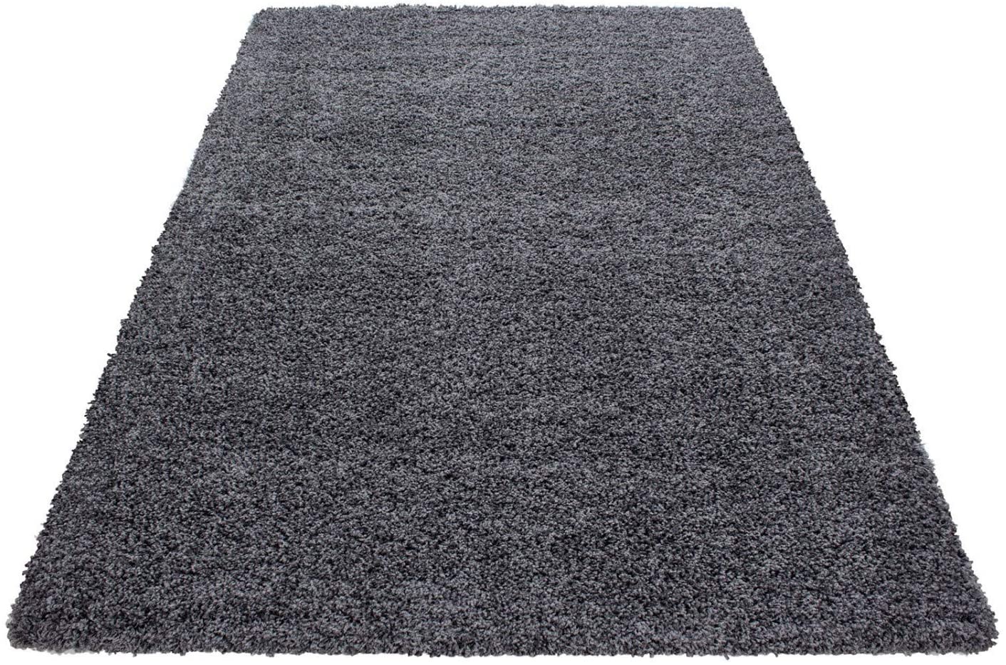 Abaseen Fluffy Dark Grey Rug Living Room Are Non-Slip Washable Rugs