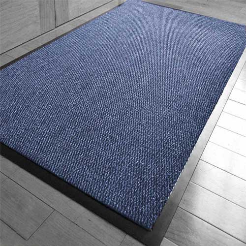 Abaseen Door Mat Blue Non-Slip Washable Heavy Duty Indoor Outdoor Barrier Mat (ALL SIZES)