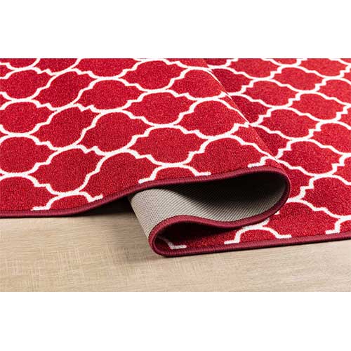 Abaseen Indoor Door Mat - Washable Red ( 5mm )