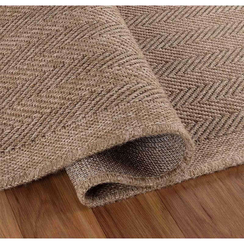 Abaseen Herringbone - Indoor / Outdoor Rugs Tan Zoom 