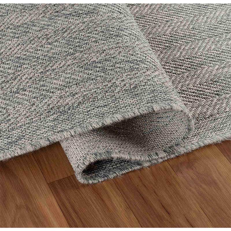 Abaseen Herringbone - Indoor / Outdoor Rugs Silver Zoom 