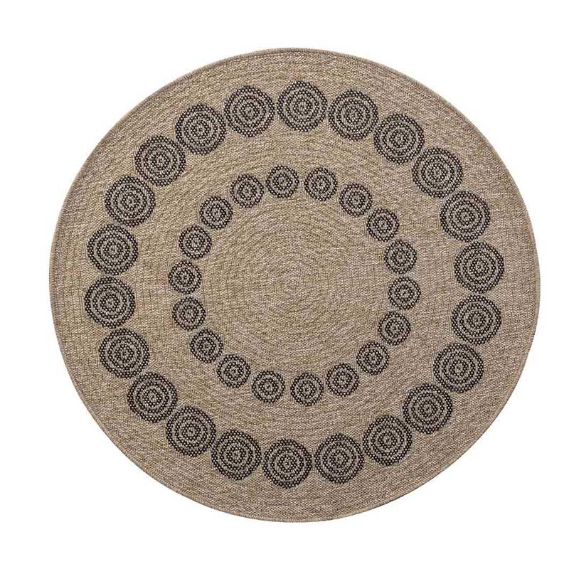 Abaseen Harper Circle Rugs- 120cm Indoor / Outdoor Main Portrait