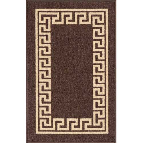 Havana Brown Indoor Kitchen Mats Gel Back Washable Abaseen