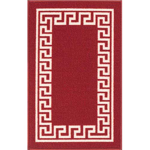 Havana Red Washable Door Mat Indoor Non-Slip Gel Backed Kitchen Dirt Trappers Abaseen