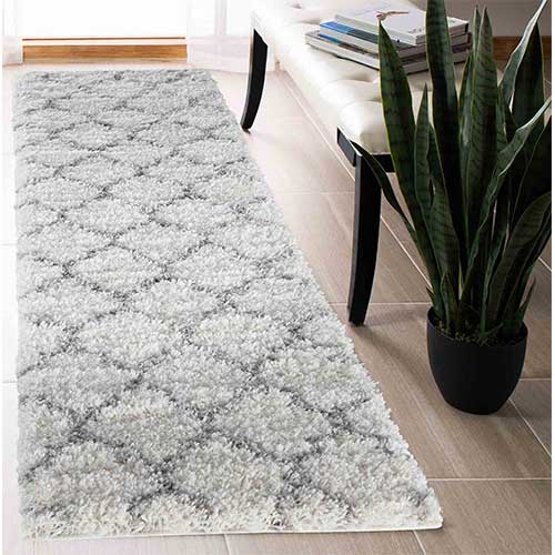 Marrakesh Large Washable Grey Rugs for Living Room Abaseen