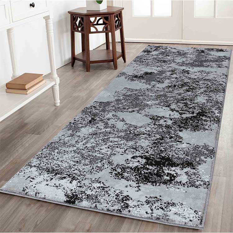 Abaseen Serenity Black And Grey Rugs For Living Room