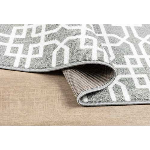 Abaseen Grey Door Mat Indoor Washable Bedside Mats Havana Siam (5mm)